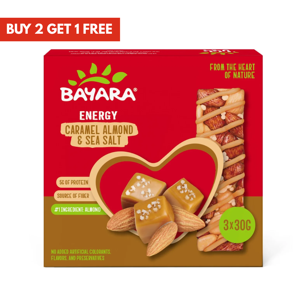 Energy Bars Caramel Almond & Sea Salt 30g x 3