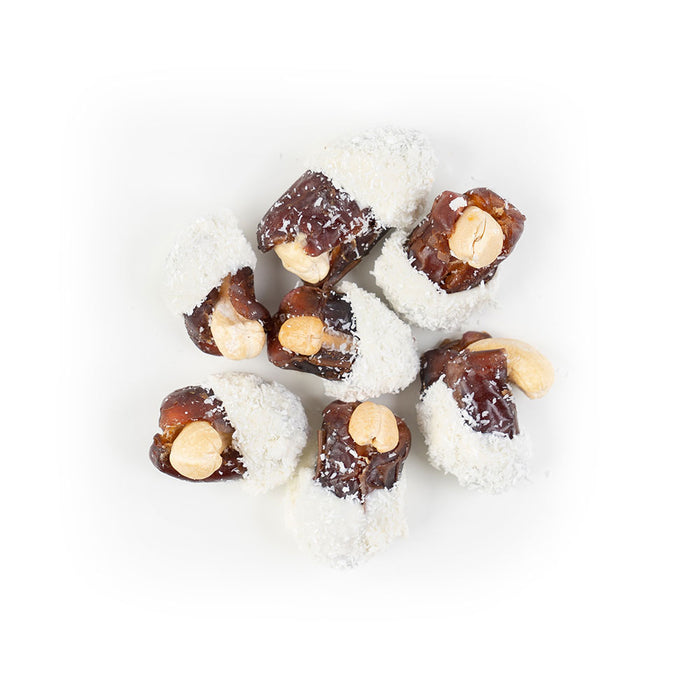 Dates Cashews/Chocolate & Coconut Coated 100g