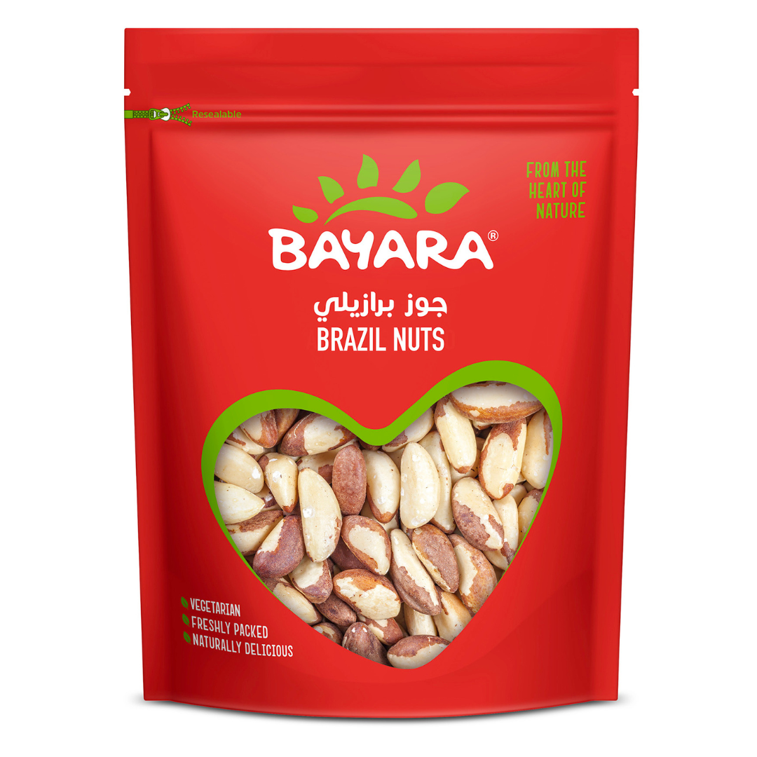 Bayara Brazil Nuts - Freshly packed, vegetarian, naturally delicious whole Brazil nuts. 150g
