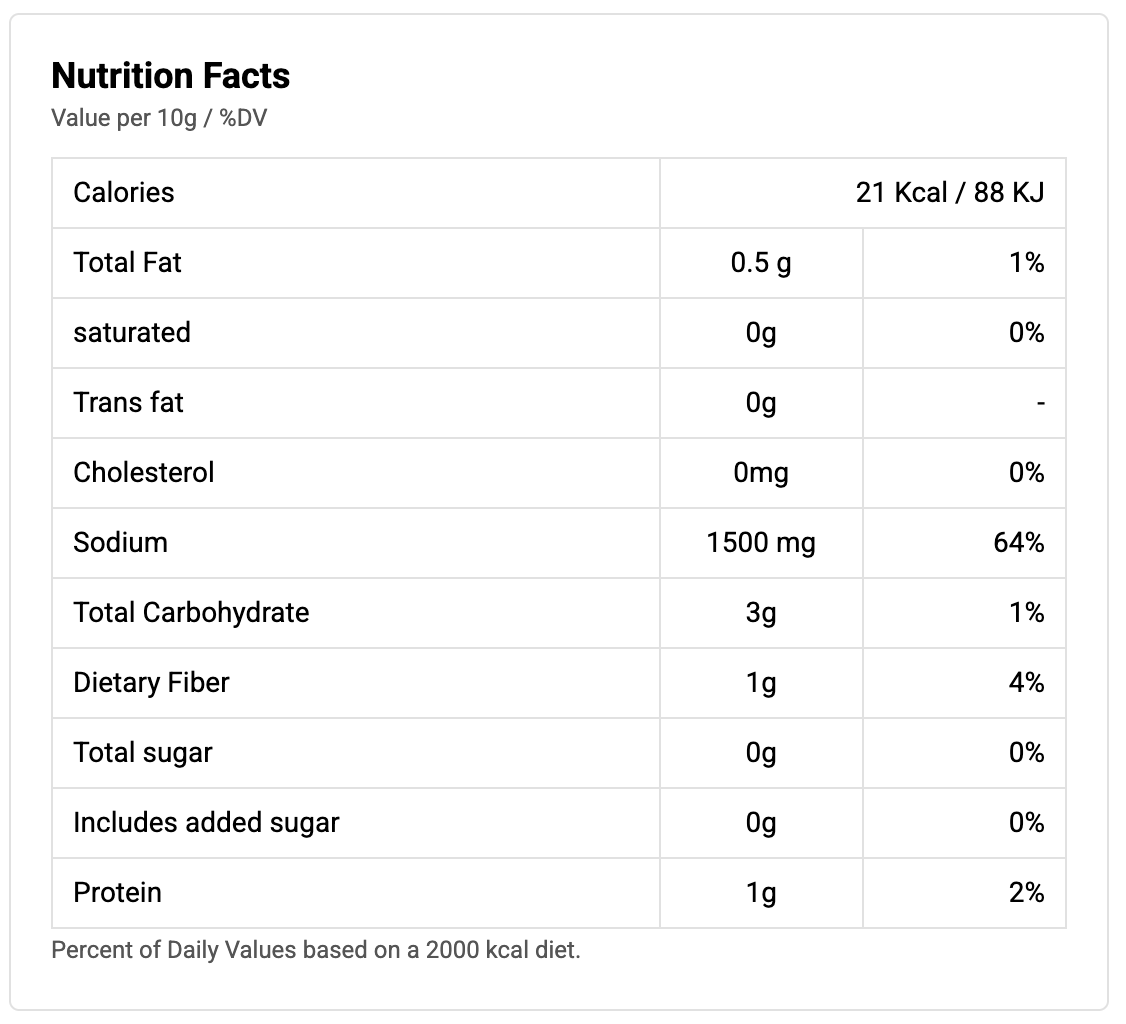 bayara-chicken-seasoning-nutrition