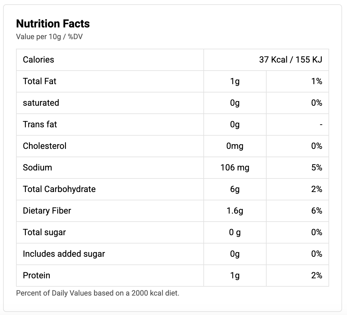 bayara-shawarma-spices-nutrition