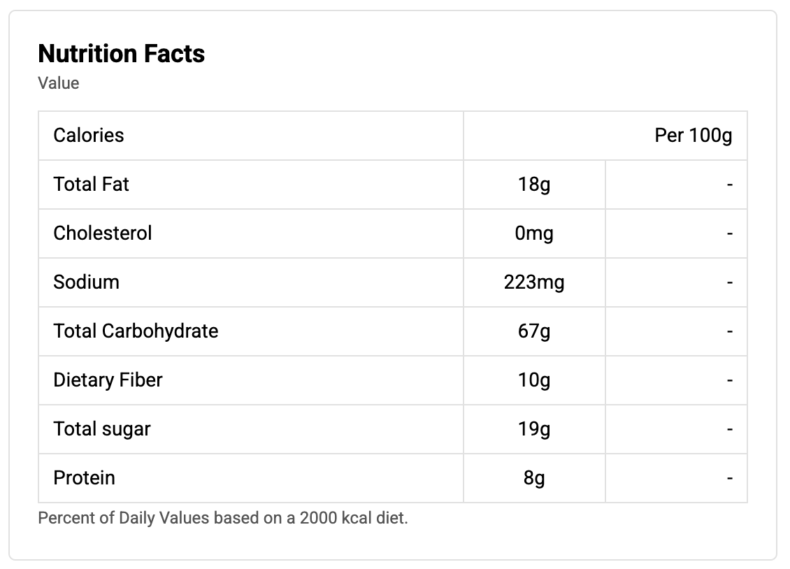bayara-soft-bars-chocolate-oats-nutrition