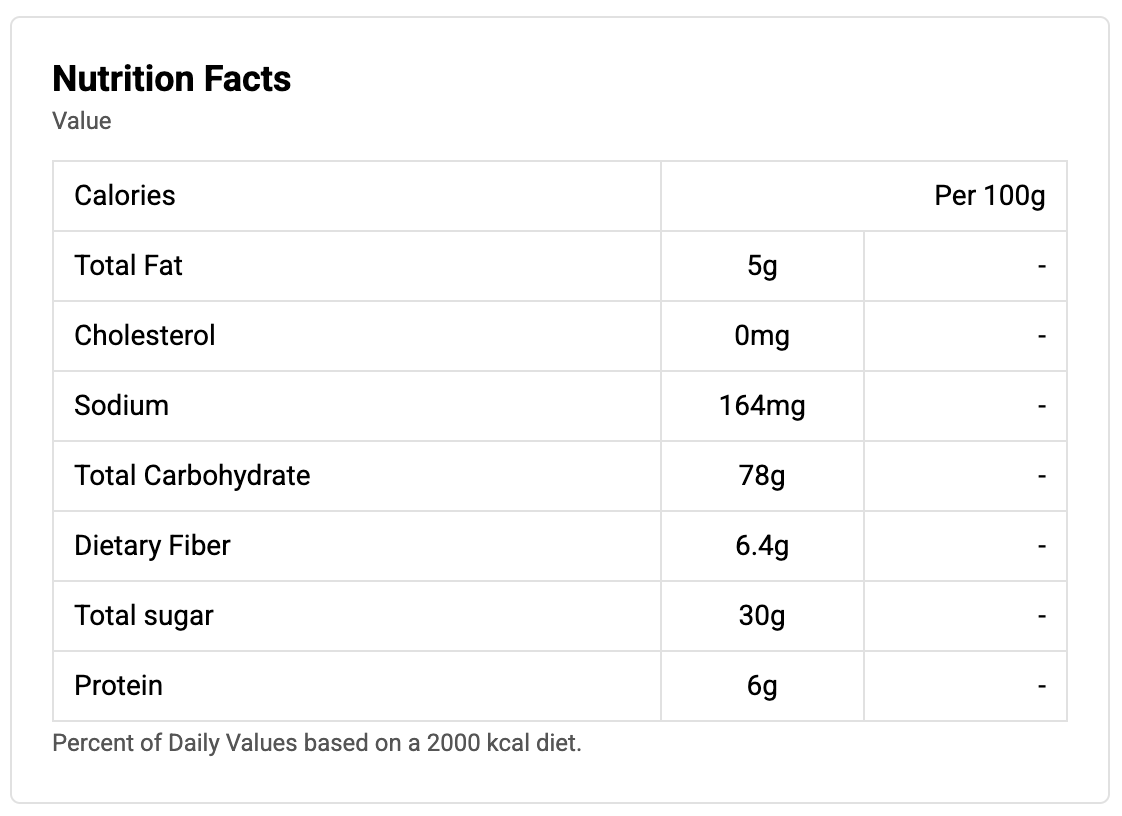 bayara-soft-bars-honey-oats-nutrition