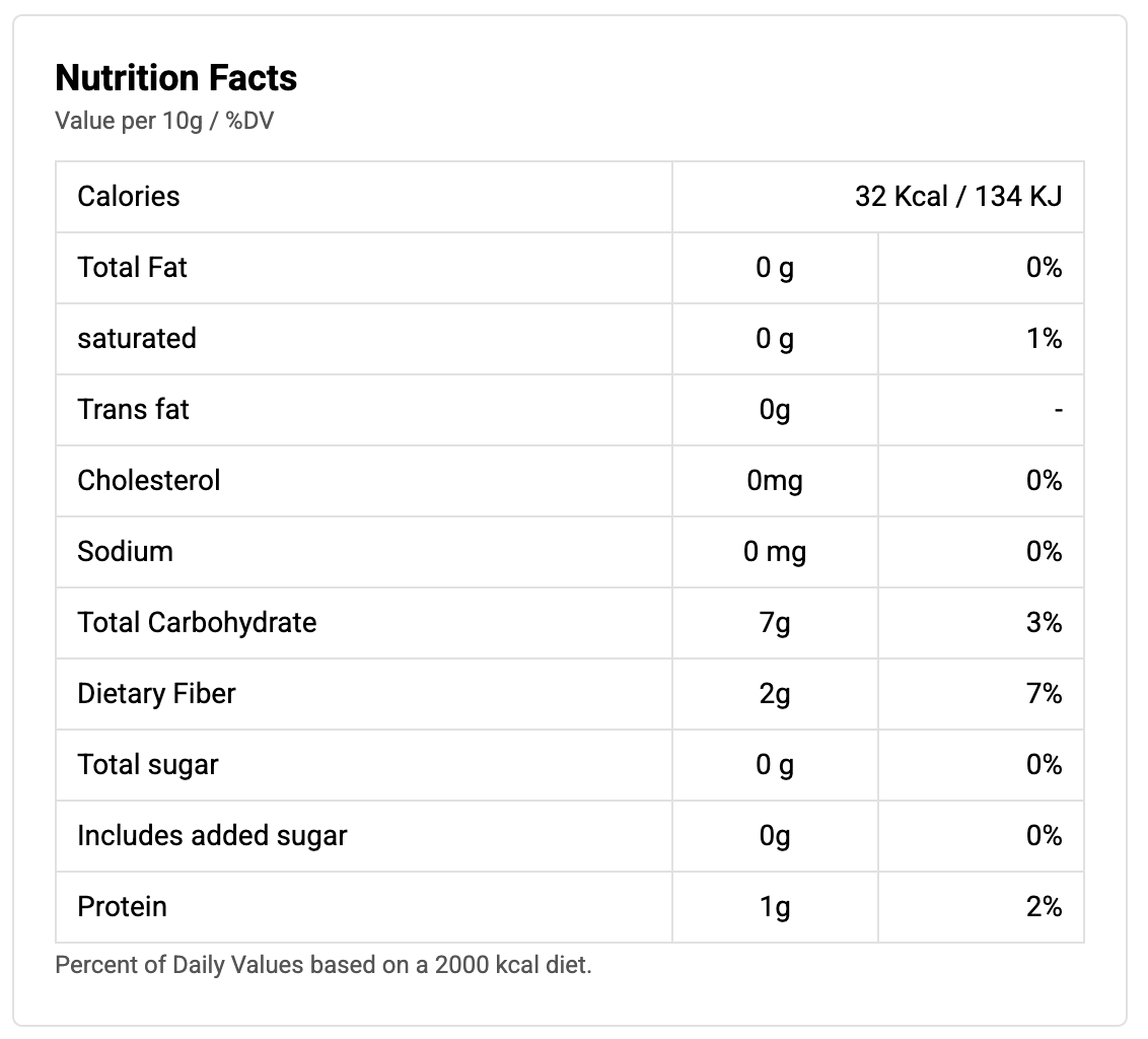 bayara-turmeric-powder-330ml-nutrition