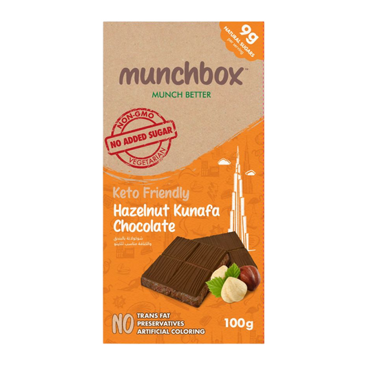 Hazelnut Kunafa - Keto Chocolate 100g