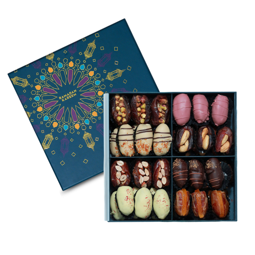 Ramadan Gift Box - 1 Kg Stuffed & Coated Dates