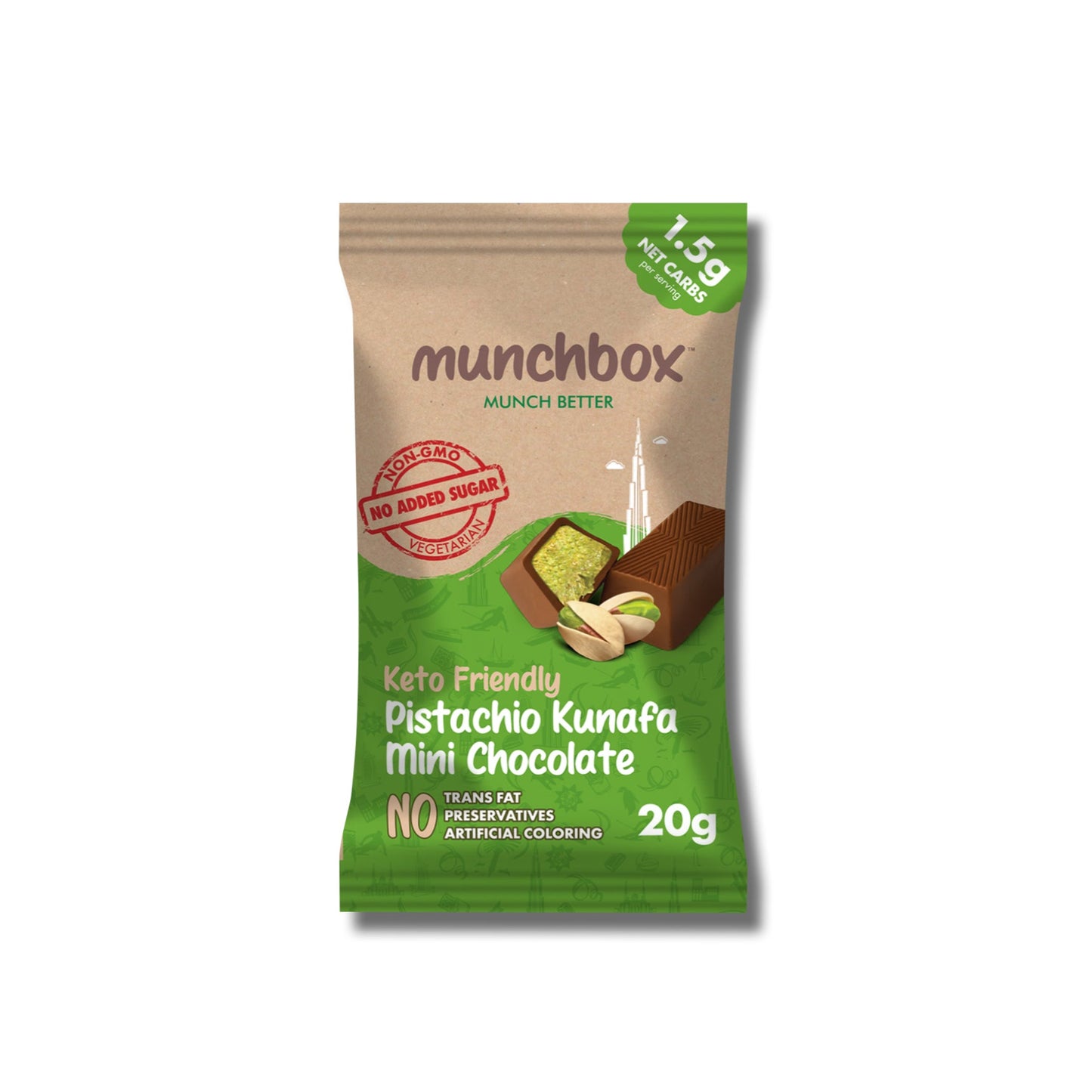 Pistachio Kunafa - Mini Keto Chocolates 200g