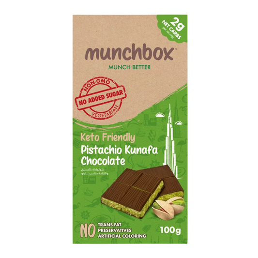 Pistachio Kunafa - Keto Chocolate 100g