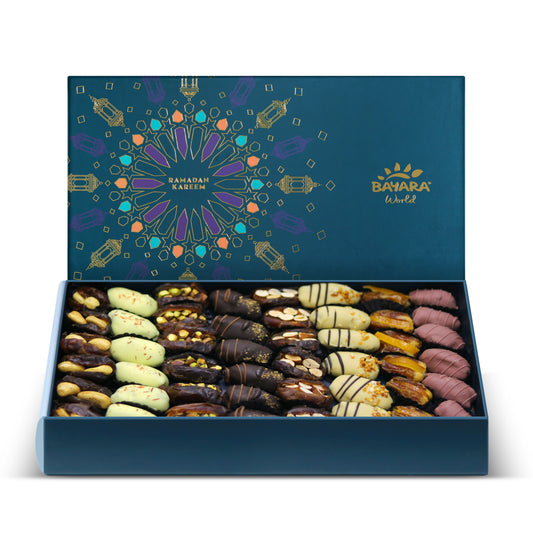 Ramadan Gift Box - 1 Kg Chocolate Stuffed & Coated Dates
