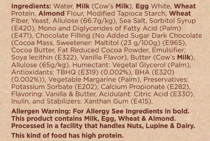 Ingredients for chocolate Keto croissants by Munchbox UAE