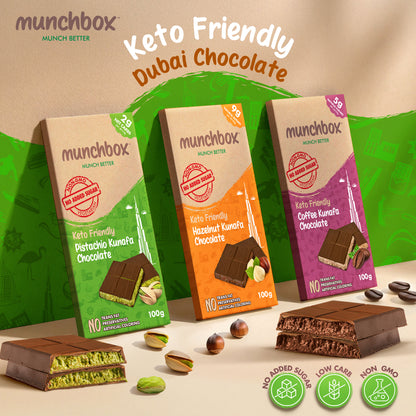 Pistachio Kunafa - Mini Keto Chocolates 200g