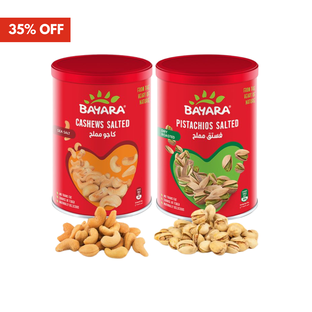 Salted Cashews & Pistachios Duo Bundle
