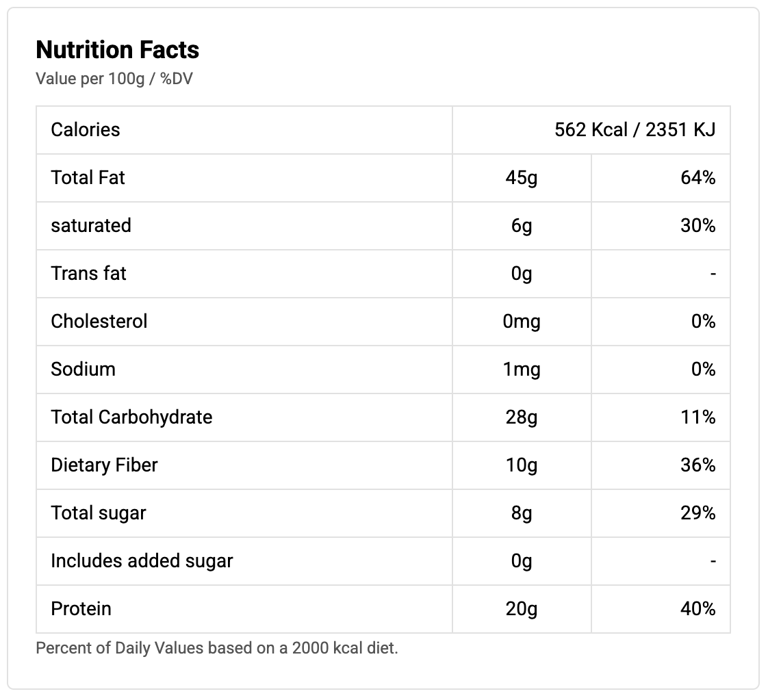 bayara-pistachios-roasted-unsalted-nutritional-facts