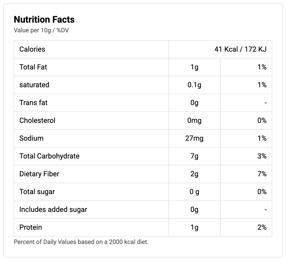 bayara-seven-spices-nutrition-145g