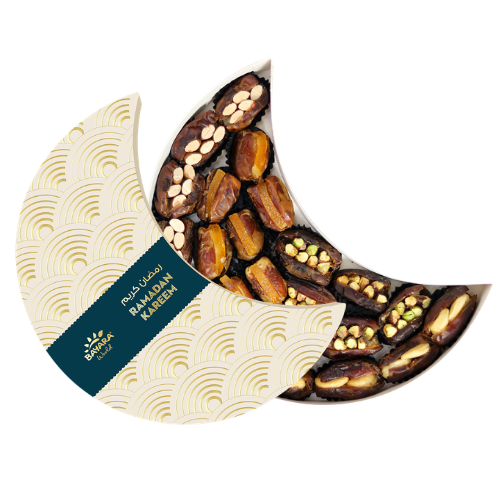 Ramadan Crescent Gift Box - 400g Stuffed Dates