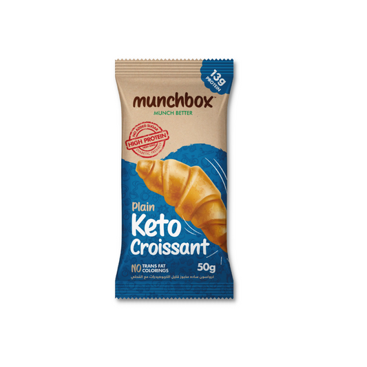 Premium plain keto croissant by Munchbox UAE.