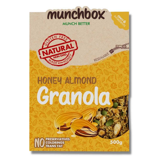 Premium Honey Almond Granola By Munchbox UAE
