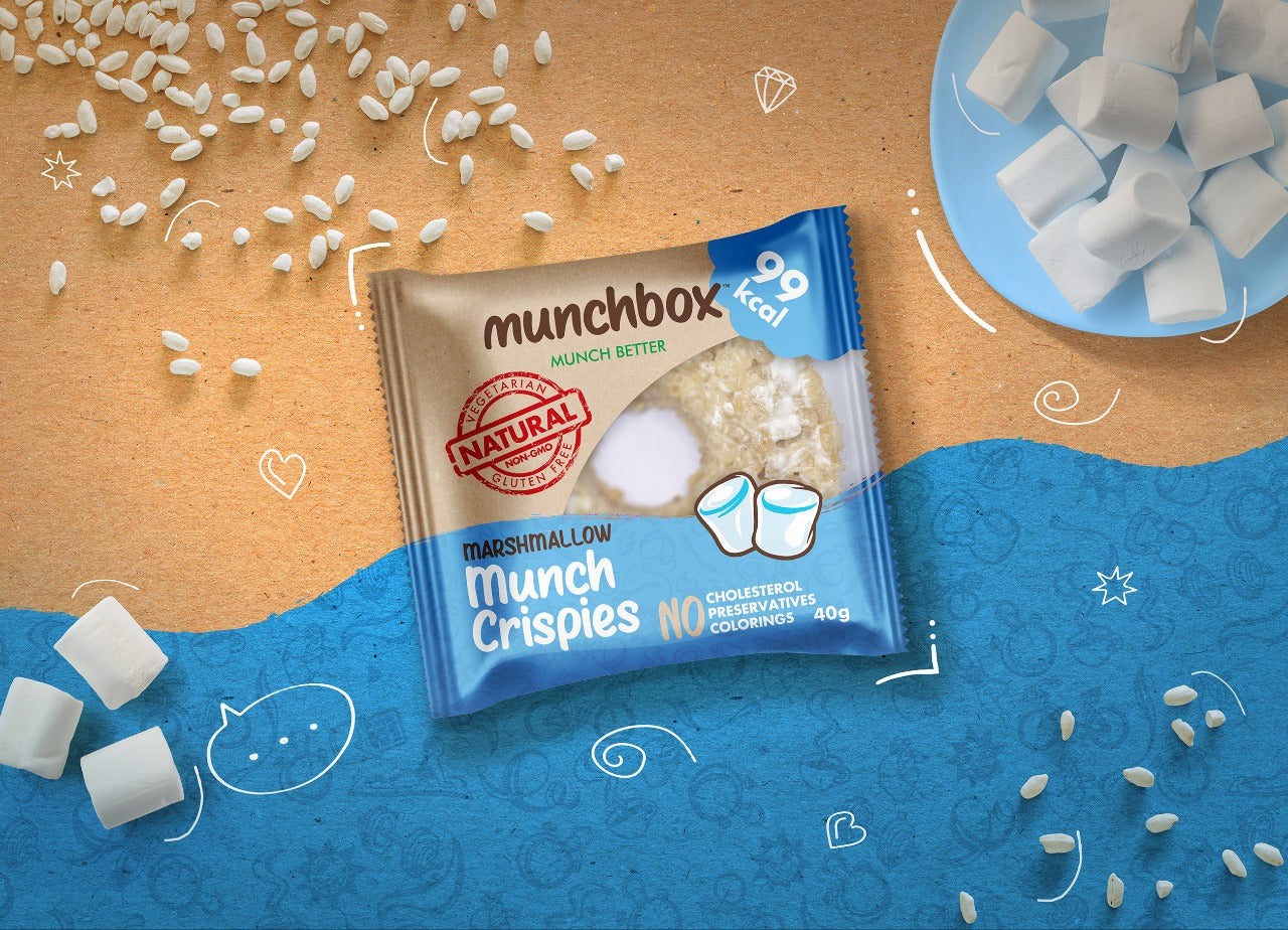 Premium Marshmallow Rice Crispies By Munchbox UAE